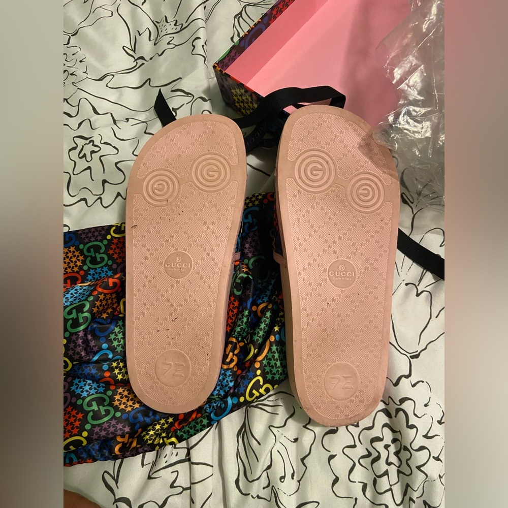 Gucci Psychedelic slides (rainbow pattern) Size 37 EU / 6.5 US - Picture 3 of 6